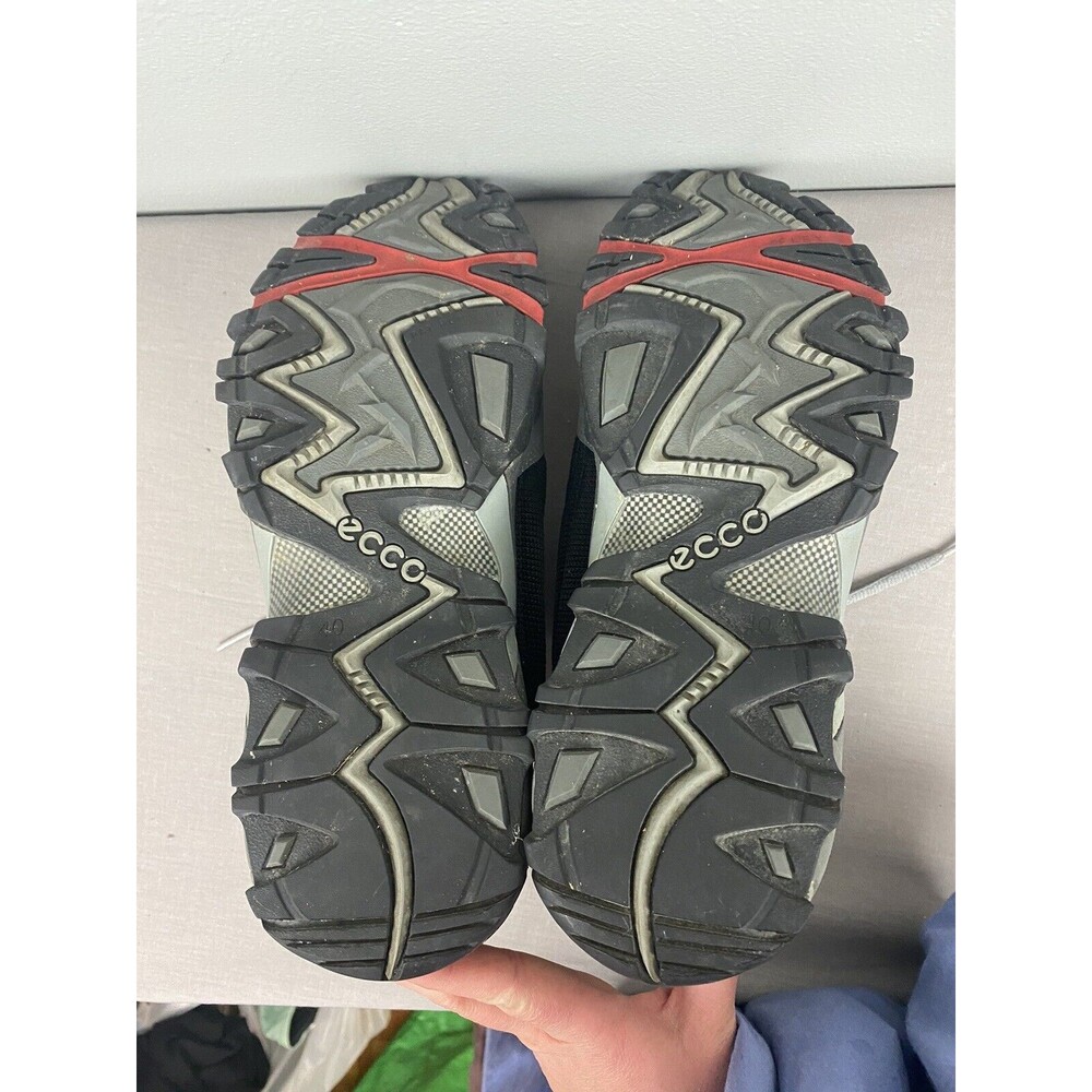 ECCO Gray Faux Leather Hiking Shoes US Men's 6-6.5 Gore-Tex Receptor Line READ - Picture 11 of 11